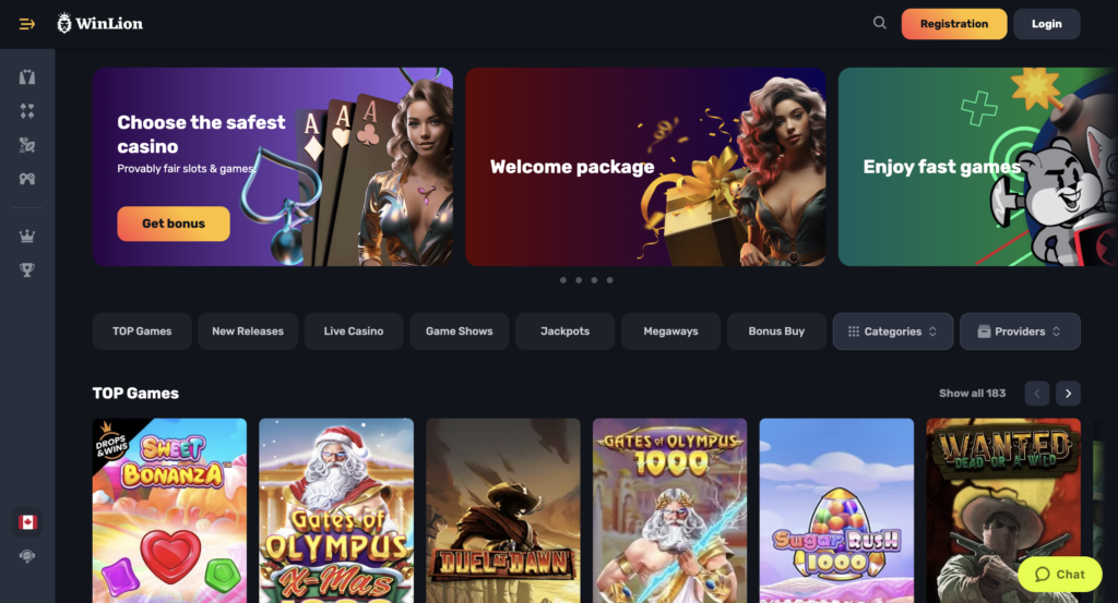 Explore the Thrills of the Casino Section on WinLion